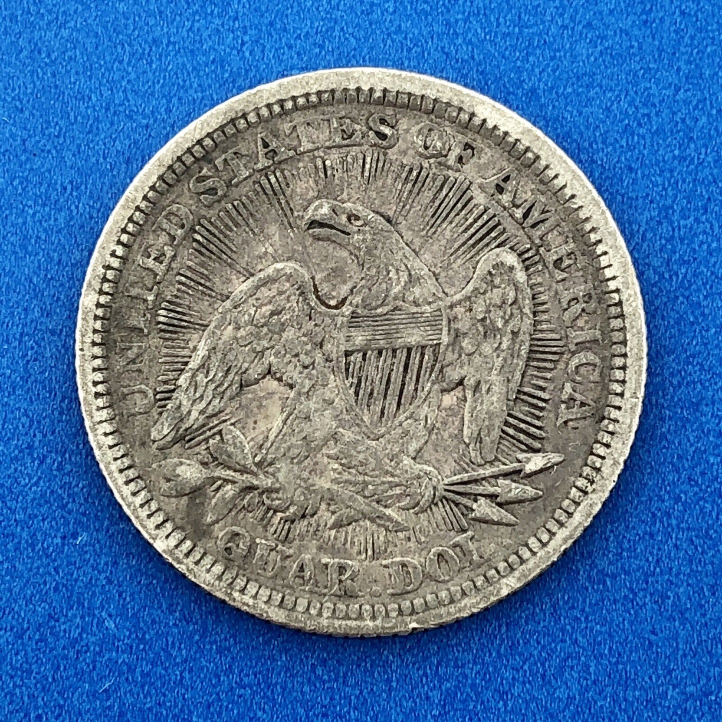 1853 P Seated Liberty Silver Quarter Dollar 25c Type 2 Better One Year Type Coin