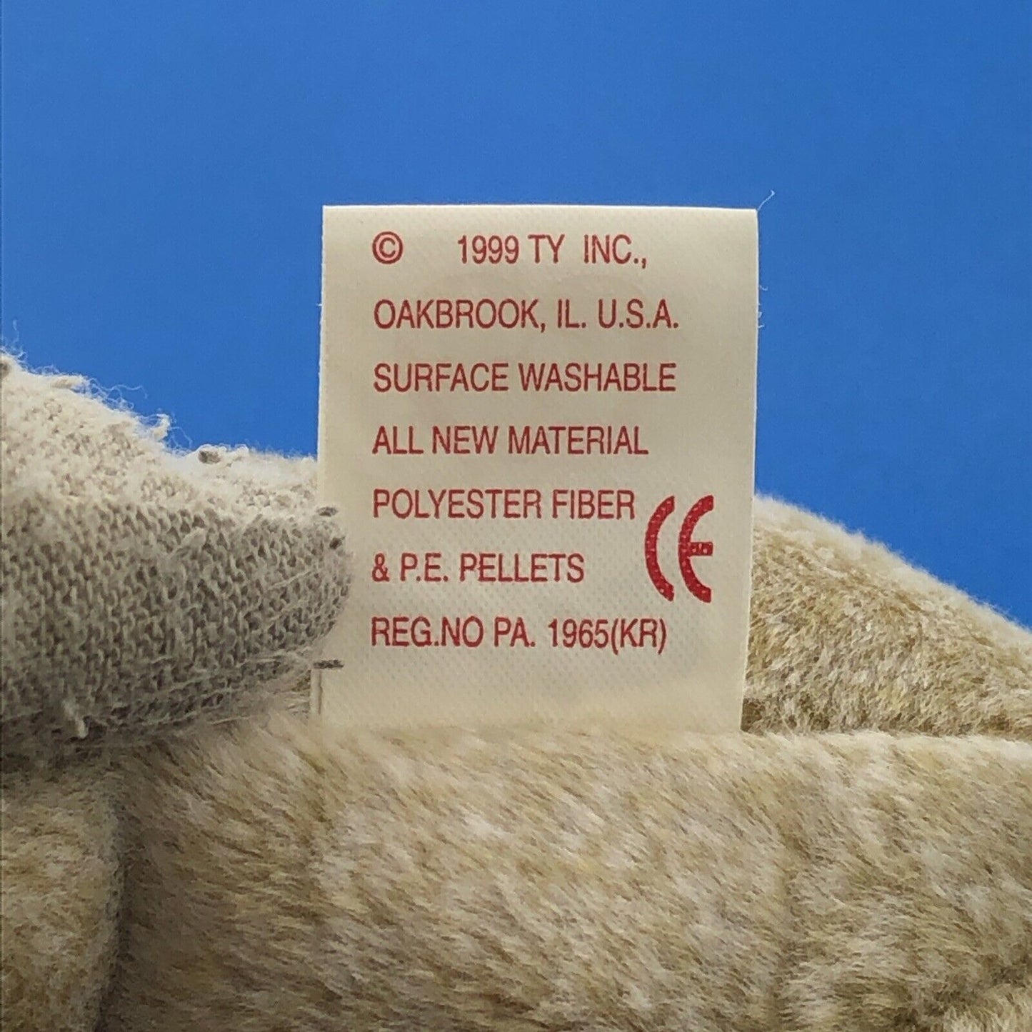 1999 TY Beanie Baby Almond The Bear DOB 04-18-1999 Rare Tag Error Mint - 4246