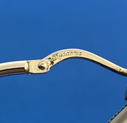 Dyadema Italy 925 Sterling Silver Oval Tapered Statement Hoop Earrings