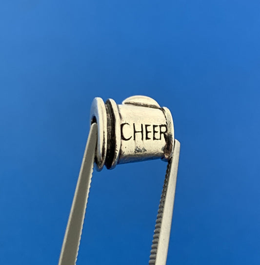 Authentic CHAMILIA Sterling Silver 925 Cheer Megaphone Slide Bracelet Bead Charm
