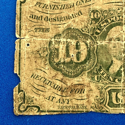 1862 1st Issue 10 Cents Postage Fractional Currency Civil War Note Fr. 1240