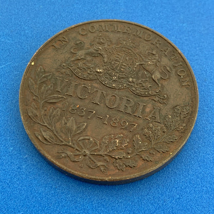1837-1897 Queen Victoria Diamond Jubilee Large Bronze Medal