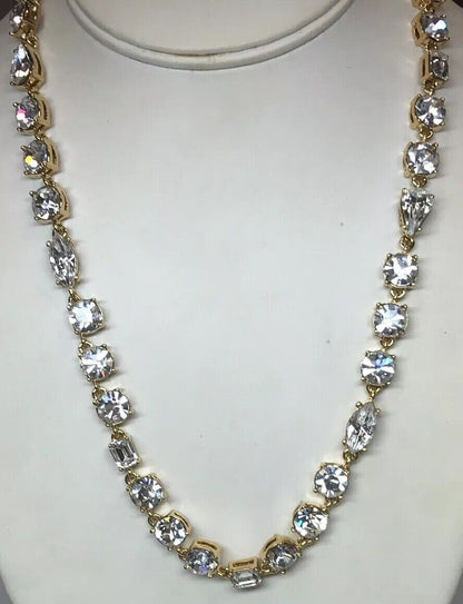 HSN Universal Studios Vault Collection Gold Tone Rhinestone Statement Necklace