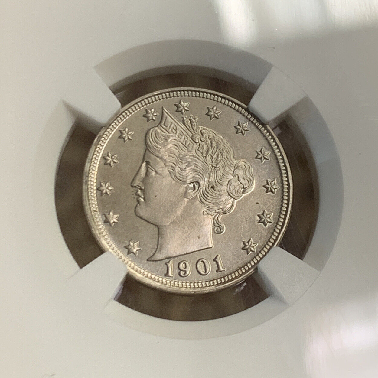 1901 P Proof Liberty Nickel 5c Better Philadelphia NGC PF65 Coin
