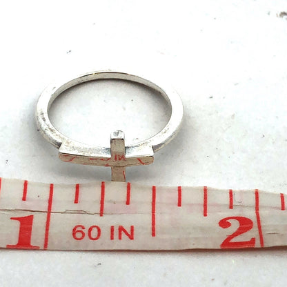 Designer James Avery 925 Sterling Silver Horizon Cross Ring