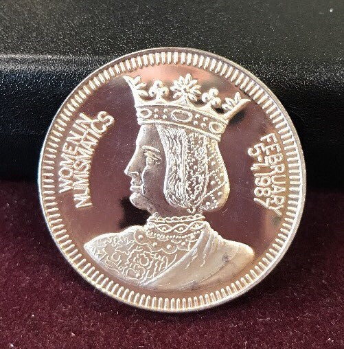 1987 Numismatic Association of Southern California Women in Numismatics .999 Rnd