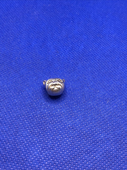 Authentic KALIA 925 Sterling Silver Tiger Cat Pet Mascot Slide Bracelet Charm