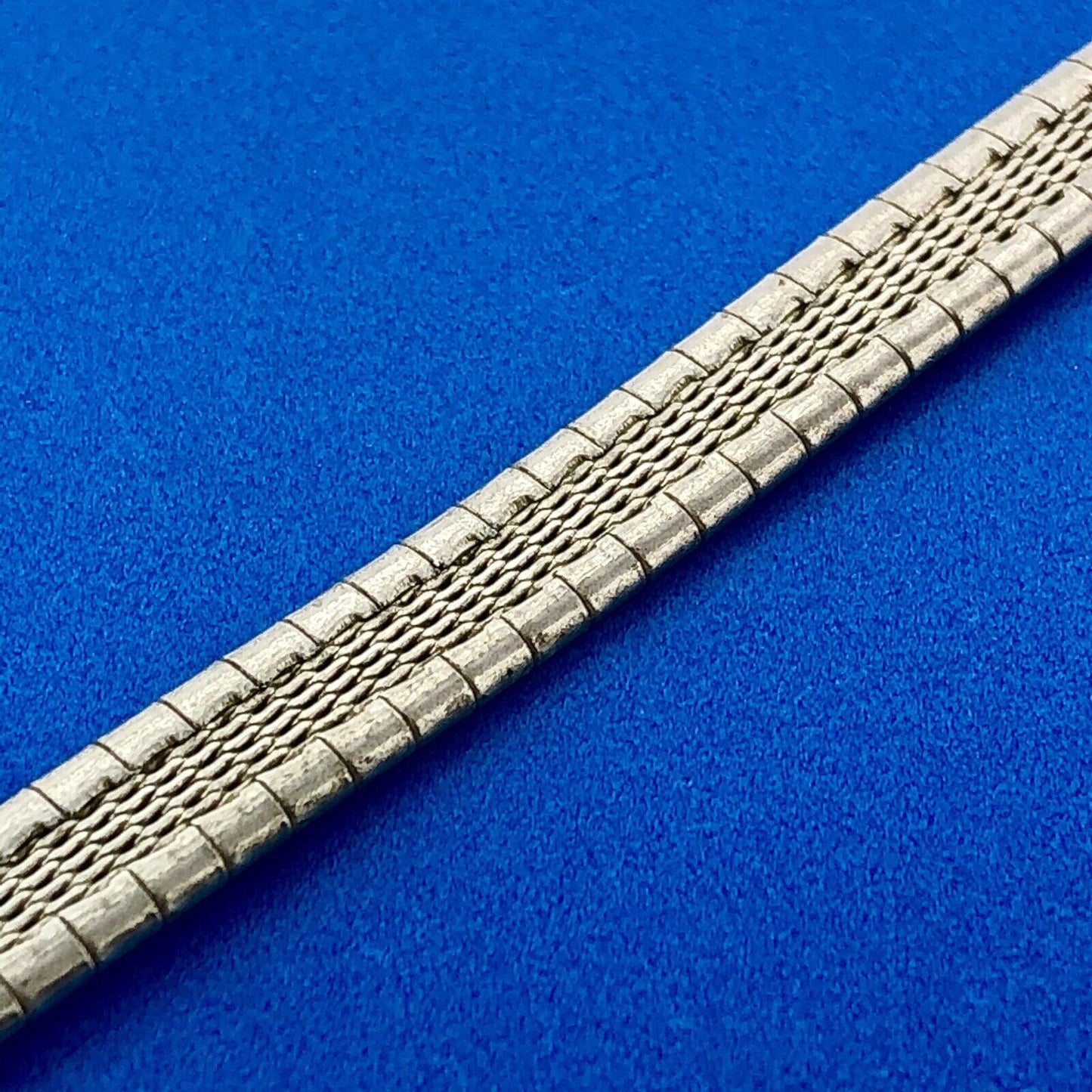 Vintage IBB Italy 925 Sterling Silver Polished Florentine Geometric Bracelet