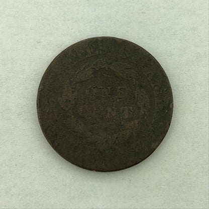 1822 Coronet Liberty Matron Head Large Cent 1c Better Early American Copper Coin