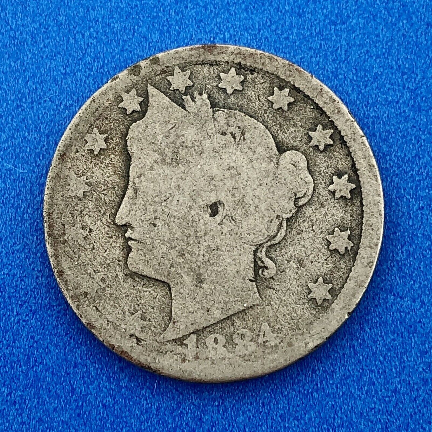 1884 P Liberty Head Nickel Five Cents 5c Better Key Rare Philadelphia Mint Coin