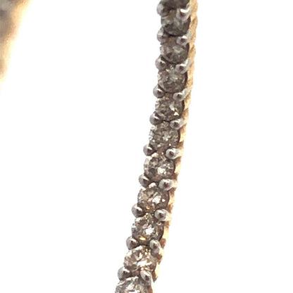 Designer IKS 14K Yellow Gold Diamond Inside Out Statement Hoop Earrings