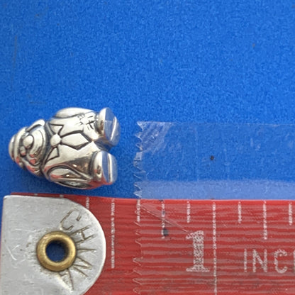 Authentic KALIA 925 Sterling Silver Frosty Snowman Slide Bracelet Charm
