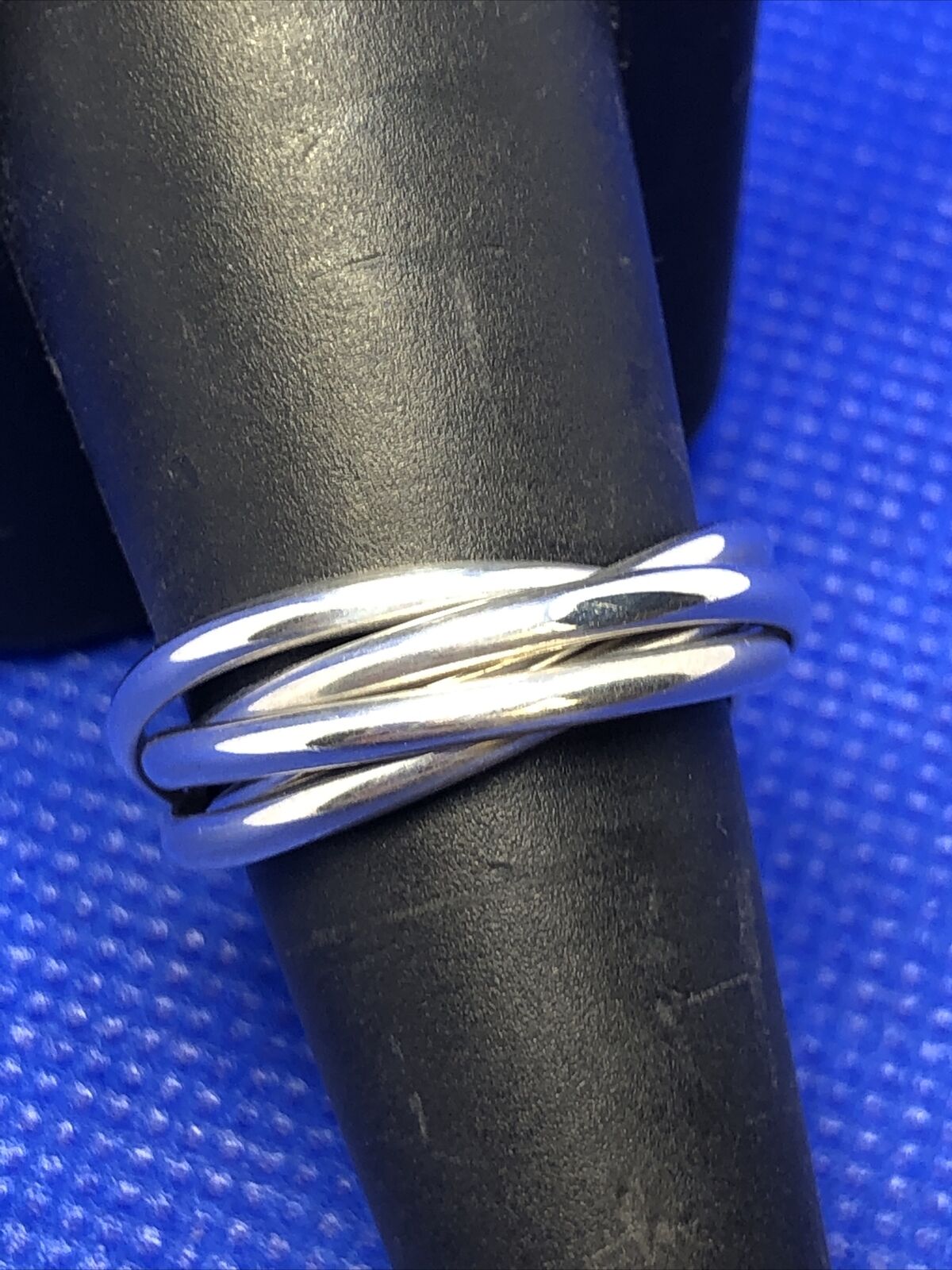 Designer NV8 925 Sterling Silver Connected Fidget Puzzle Multi-Band Ring