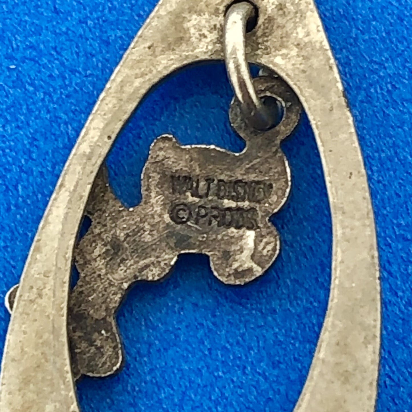 Vintage Silver Tone Walt Disney World Souvenir Spoon Mickey Mouse Dangle Charm