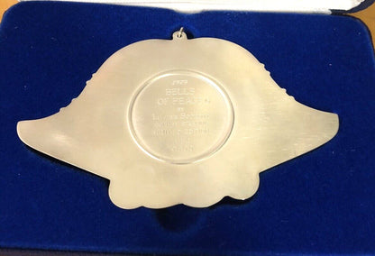 1979 Gorham Luther Bookout 925 Sterling Silver Bells Of Peace Limited Ornament