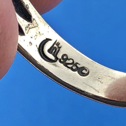 Vintage Carolyn Pollack Relios Sterling Silver 925 Turquoise Lapis Band Ring