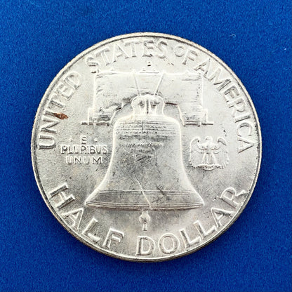 1948 D Franklin Silver Half Dollar Better Key Date Scarce Rare Denver Mint Coin