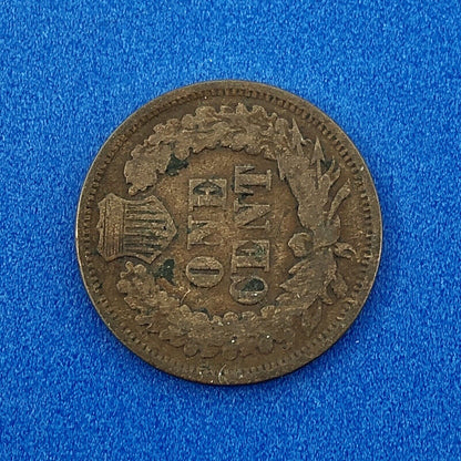 1868 P Indian Head One Cent Penny Type 3 Bronze Better Key Philadelphia Coin