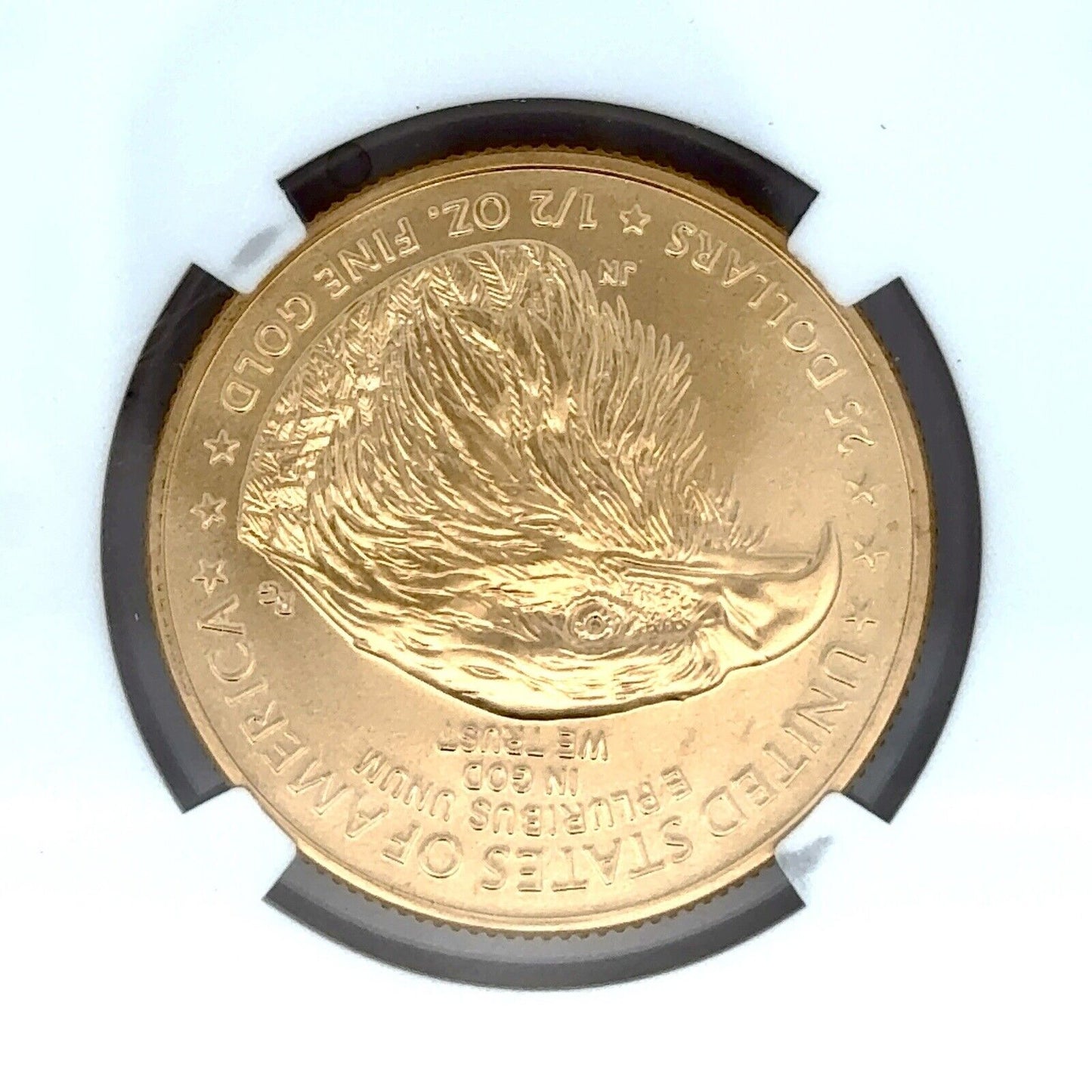 2022 1/2 oz American Gold Eagle MS-70 NGC (Earle Release) Mike Castle Signature