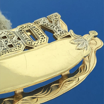 Gorgeous 10k Yellow Gold Diamond Hot Boy Chili Pepper Dangle Pendant