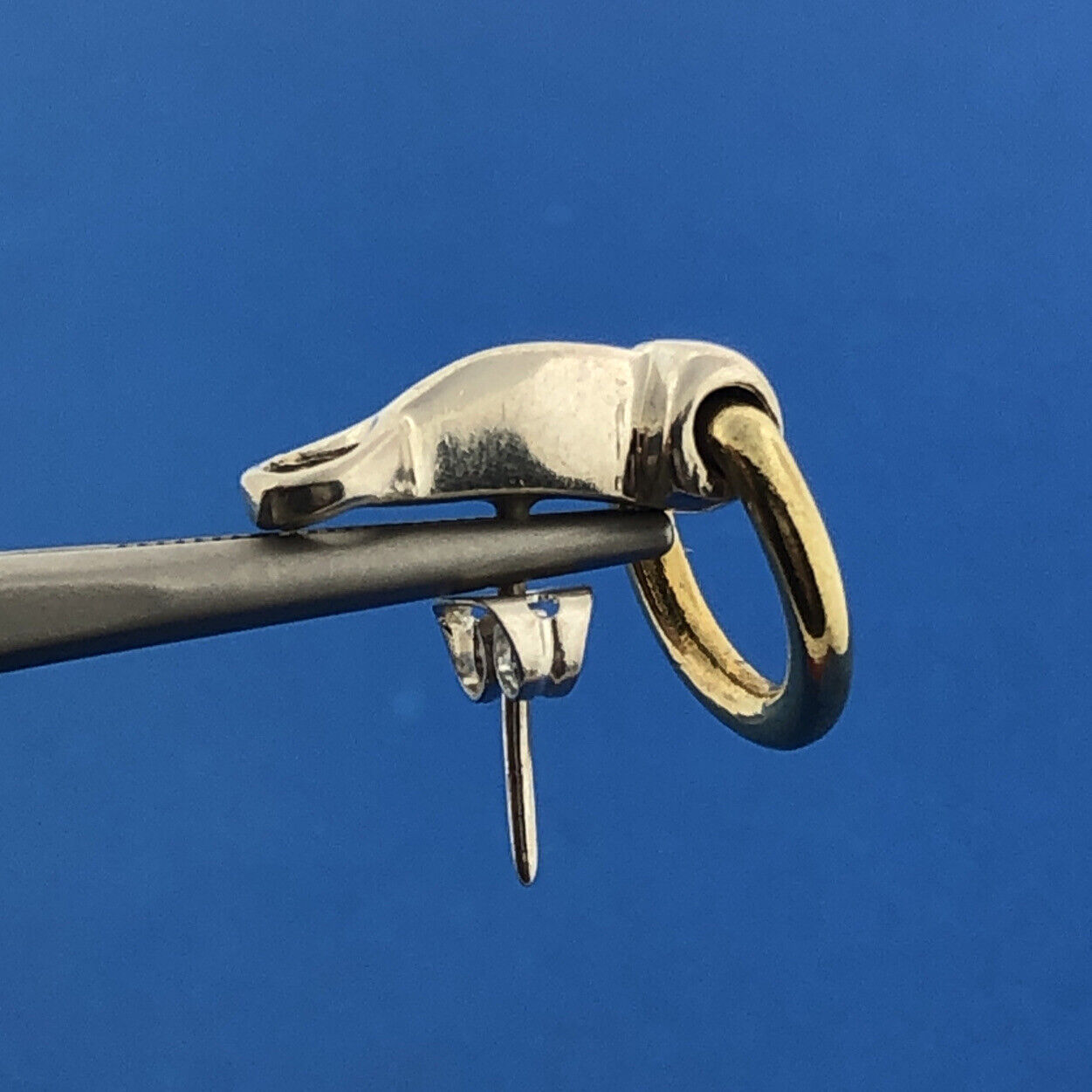 Equestrian 925 Sterling Silver Brass Ring Saddle Stirrups Dangle Stud Earrings