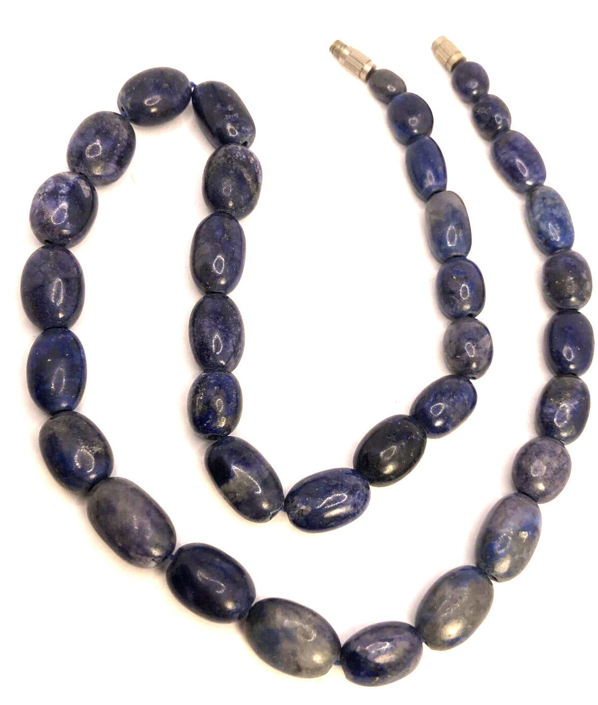 Vintage Lapis Lazuli Vision Truth Awareness Worry Beaded Necklace
