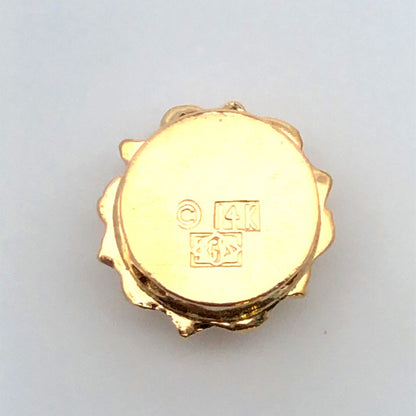 Designer 14K Yellow Gold Round Ruby Slide Bracelet Charm