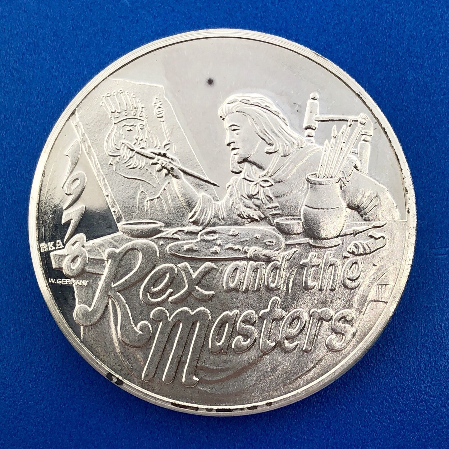 1978 Krewe of REX 999 Silver Mardi Gras Doubloon Rex And The Masters