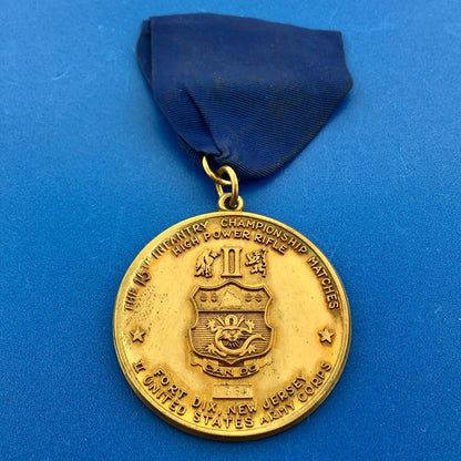 1967 US Army Corps Fort Dix NJ 15th Infantry Championship Matches Award Medal