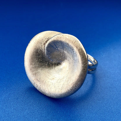 Karizia KA1772 Sterling Silver 925 Contemporary Floral Statement Cocktail Ring