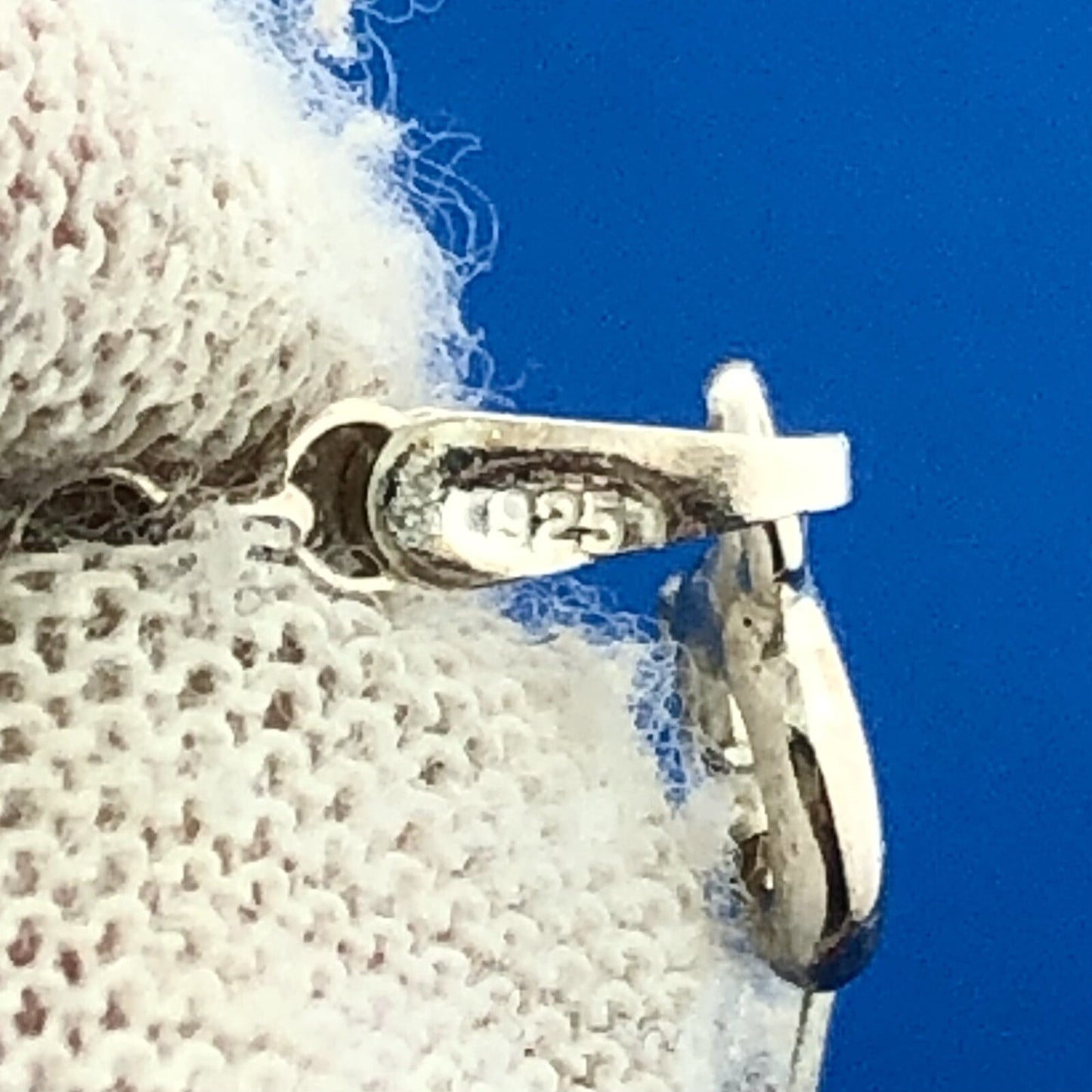 Jacmel Mauritius JCM 925 Sterling Silver Cross Single Station Link Bracelet