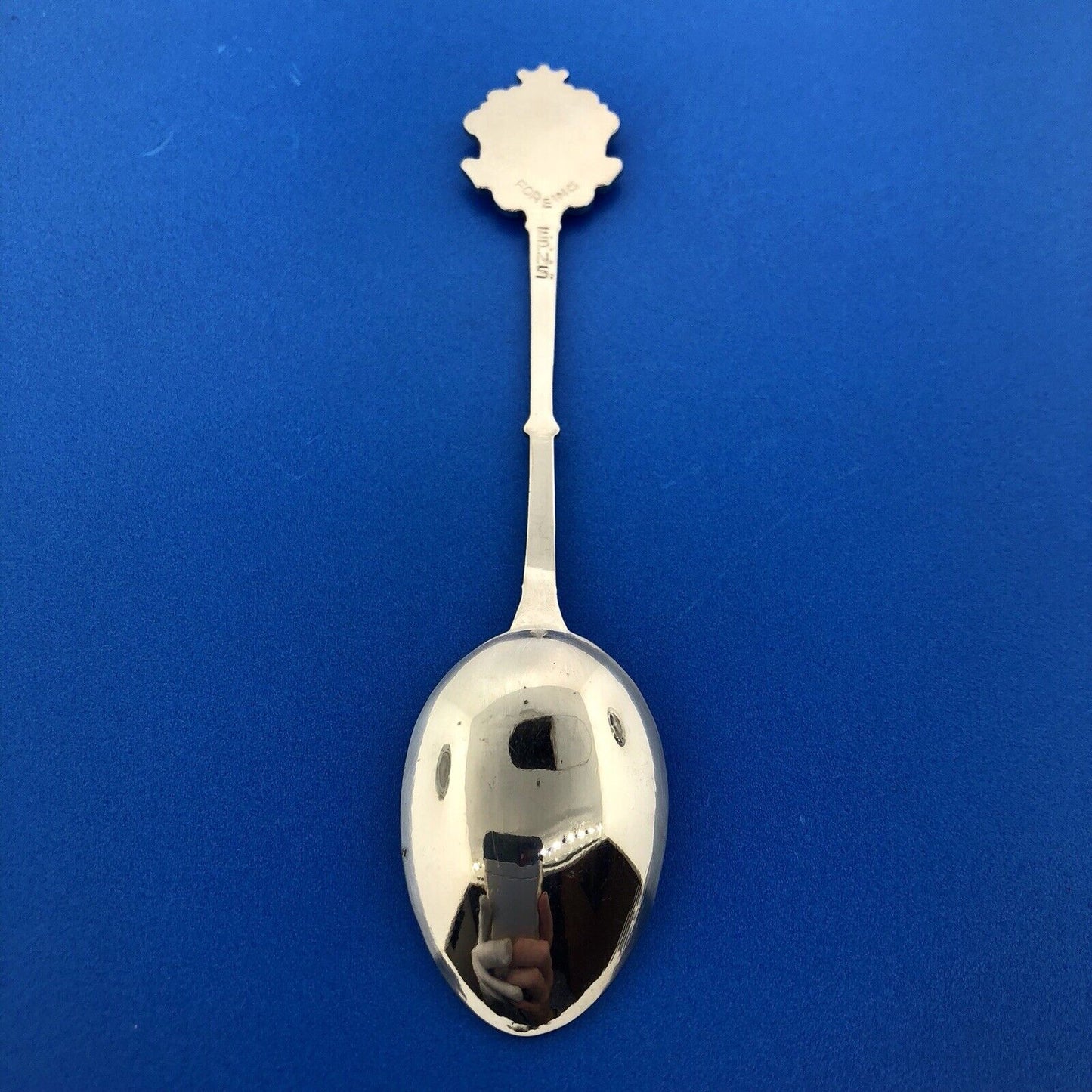 Vintage Foreing EPNS Enamel Silver Tone Scotland Souvenir Spoon
