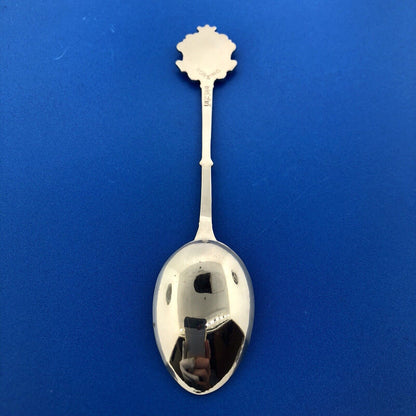 Vintage Foreing EPNS Enamel Silver Tone Scotland Souvenir Spoon