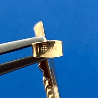 Gorgeous 14k Yellow Gold Rope Braid Religious Star of David Dangle Pendant