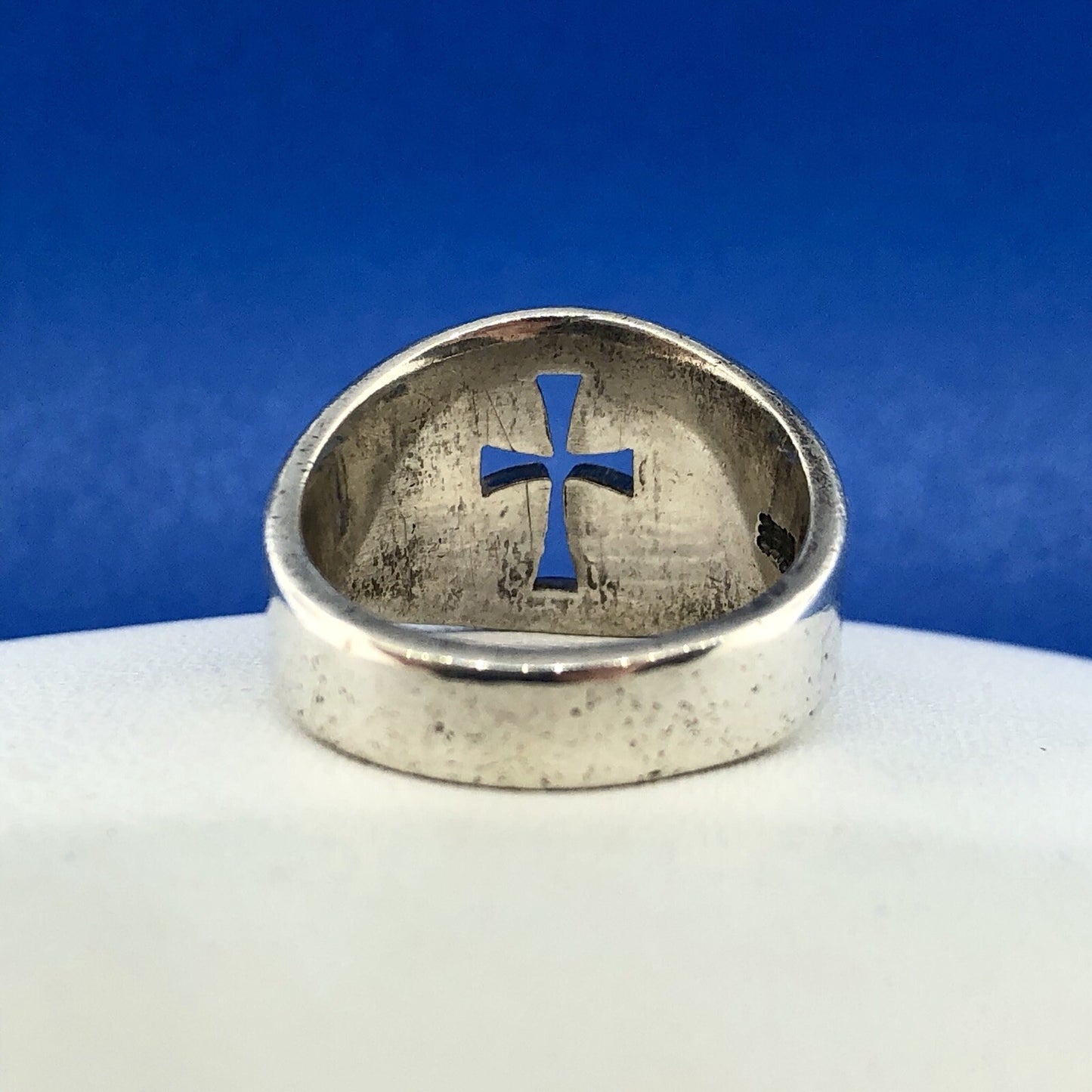 James Avery Sterling Silver 925 Wide Crosslet Designer Size 4.75 Cross Ring