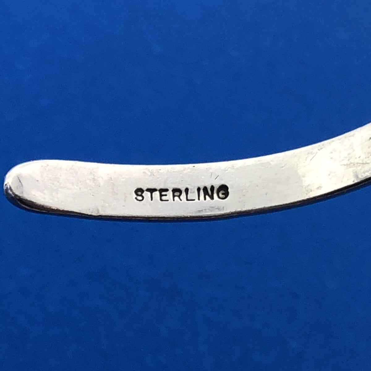 Native American PS Signed Sterling Silver 925 Snake Wave Design Cuff Bracelet