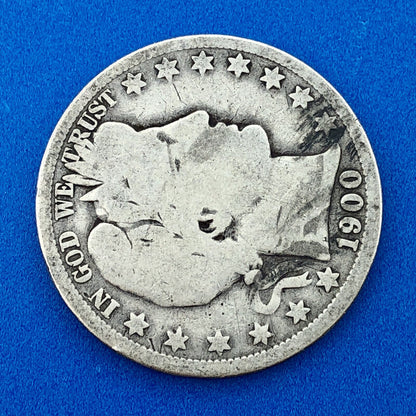 1900 O Barber Silver Half Dollar Better Rare Key New Orleans Mint Coin