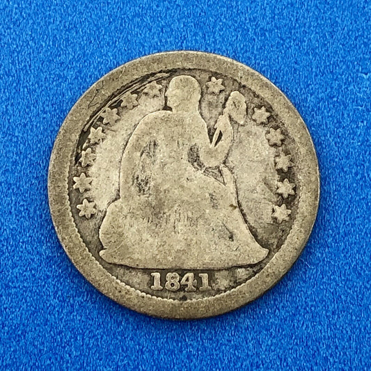 1841 O Seated Liberty Silver Dime 10c Better Key Rare Scarce New Orleans Coin
