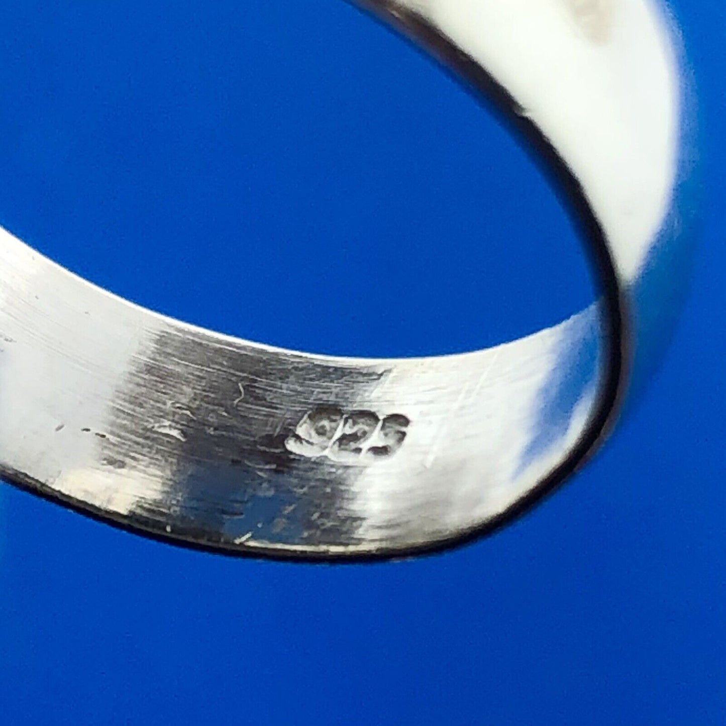 Sterling Silver 925 Banded Red Jasper Rectangular Modernist Statement Ring