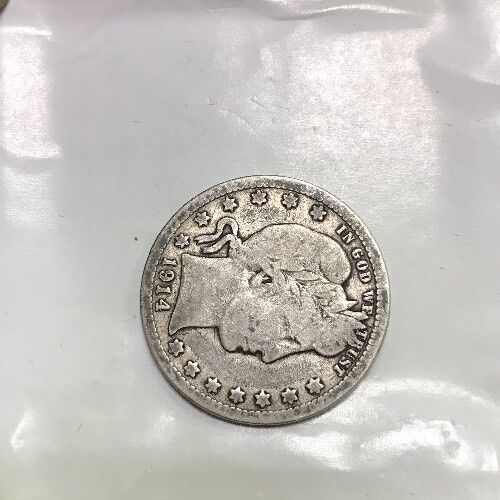 1914 D Barber Silver Quarter 25c $.25 Better Key Denver Rare Scarce