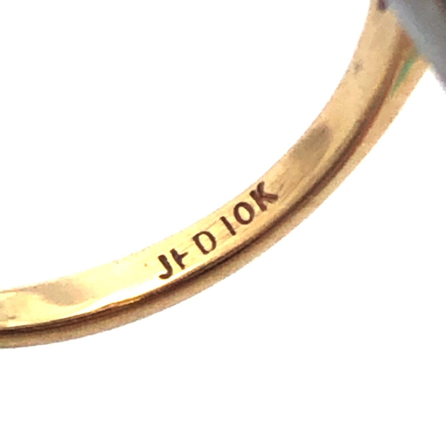 Vintage 10K Yellow Gold 417 Diamond Waterfall Bypass Statement Cocktail Ring