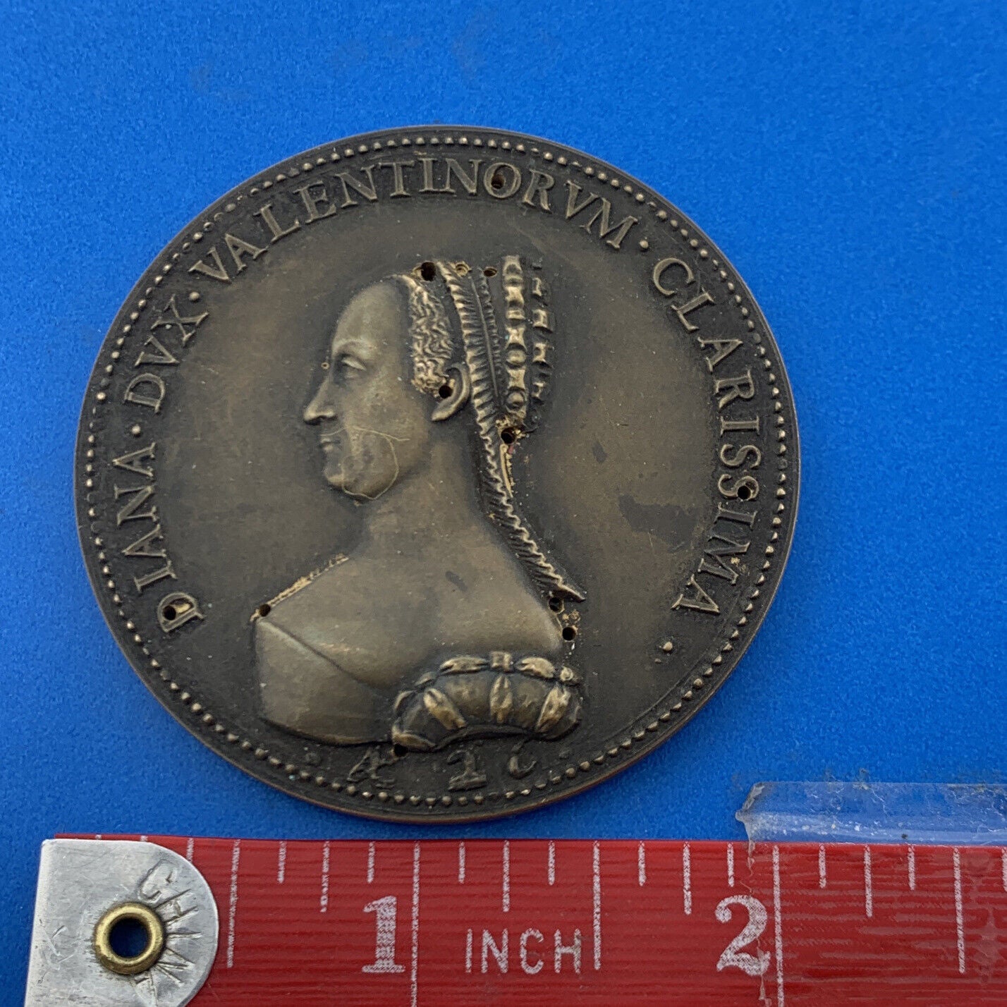 1974 Diana De Poitiers Henry VII Mistress Renaissance Patroness Bronze Medal