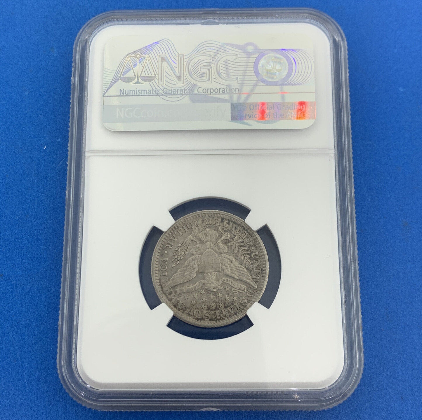 1907 O New Orleans 25c Barber Quarter 90% Silver Au Details NGC Cleaned Coin