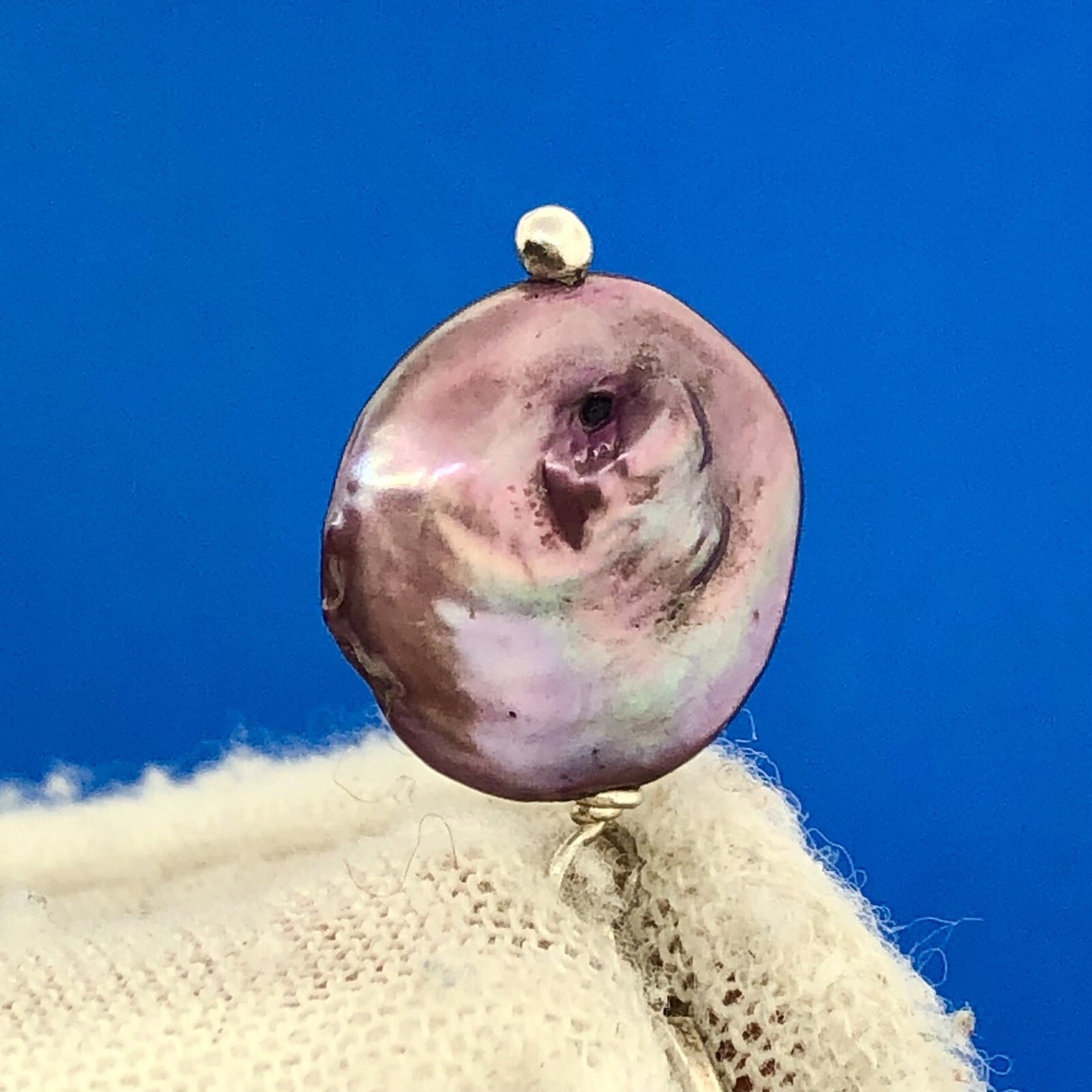 Stunning Sterling Silver 925 Pink Iridescent Freshwater Pearl Dangle Earrings