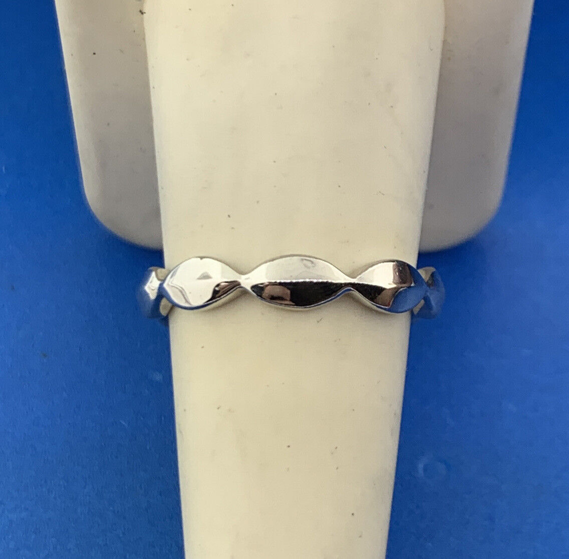 Designer 925 Sterling Silver Textured Polished Wedding Band Ring