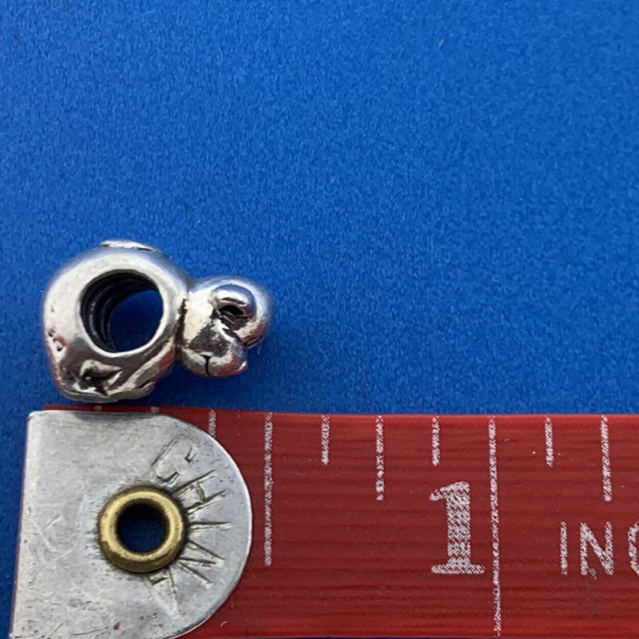 Retired Chamilia 925 Sterling Silver Sitting Monkey Bracelet Slide Charm