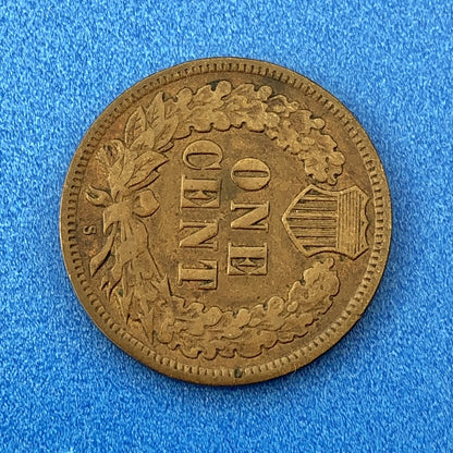 1908 S Indian Head One Cent Penny Type 3 Bronze Better Key San Francisco Coin