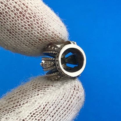 Stunning Sterling Silver 925 Retro Heraldic 6 Arch Royal Crown Charm