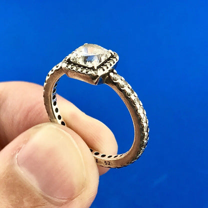 Pandora Sterling Silver Cubic Zirconia Timeless Elegance Occasion Ring 190947CZ