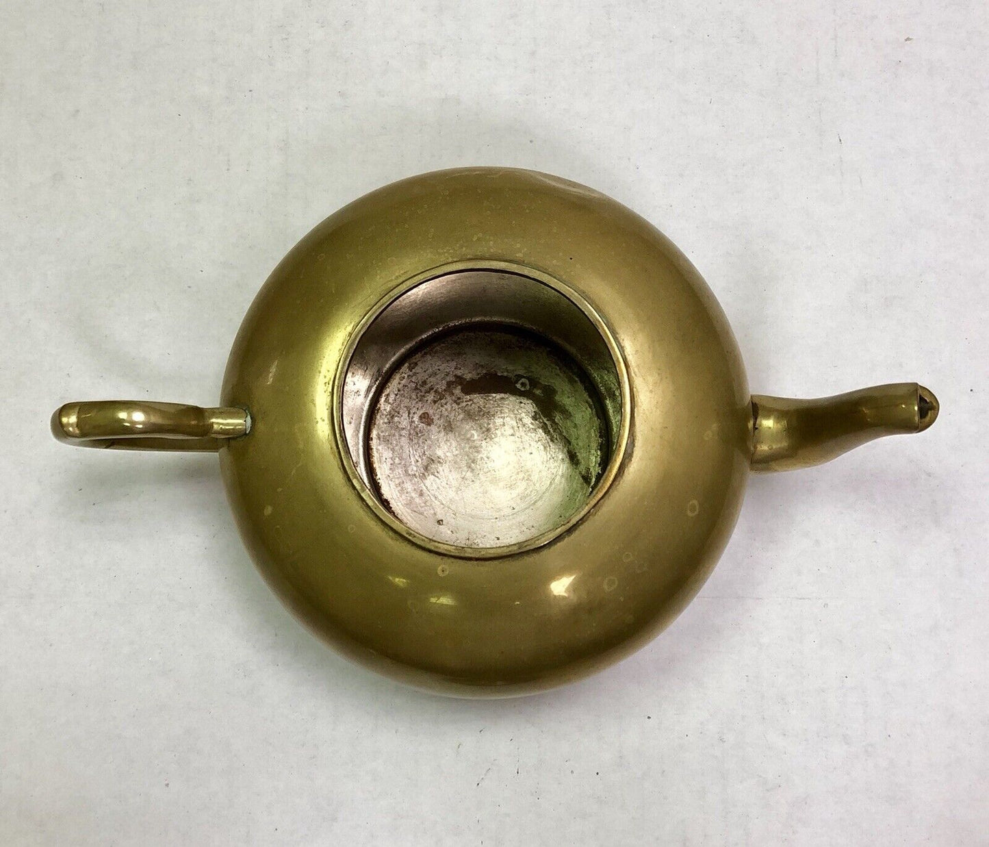 Hecho En Mexico Polished Finish Brass Teapot W/Lid Coffee Urn Creamer Sugar Set